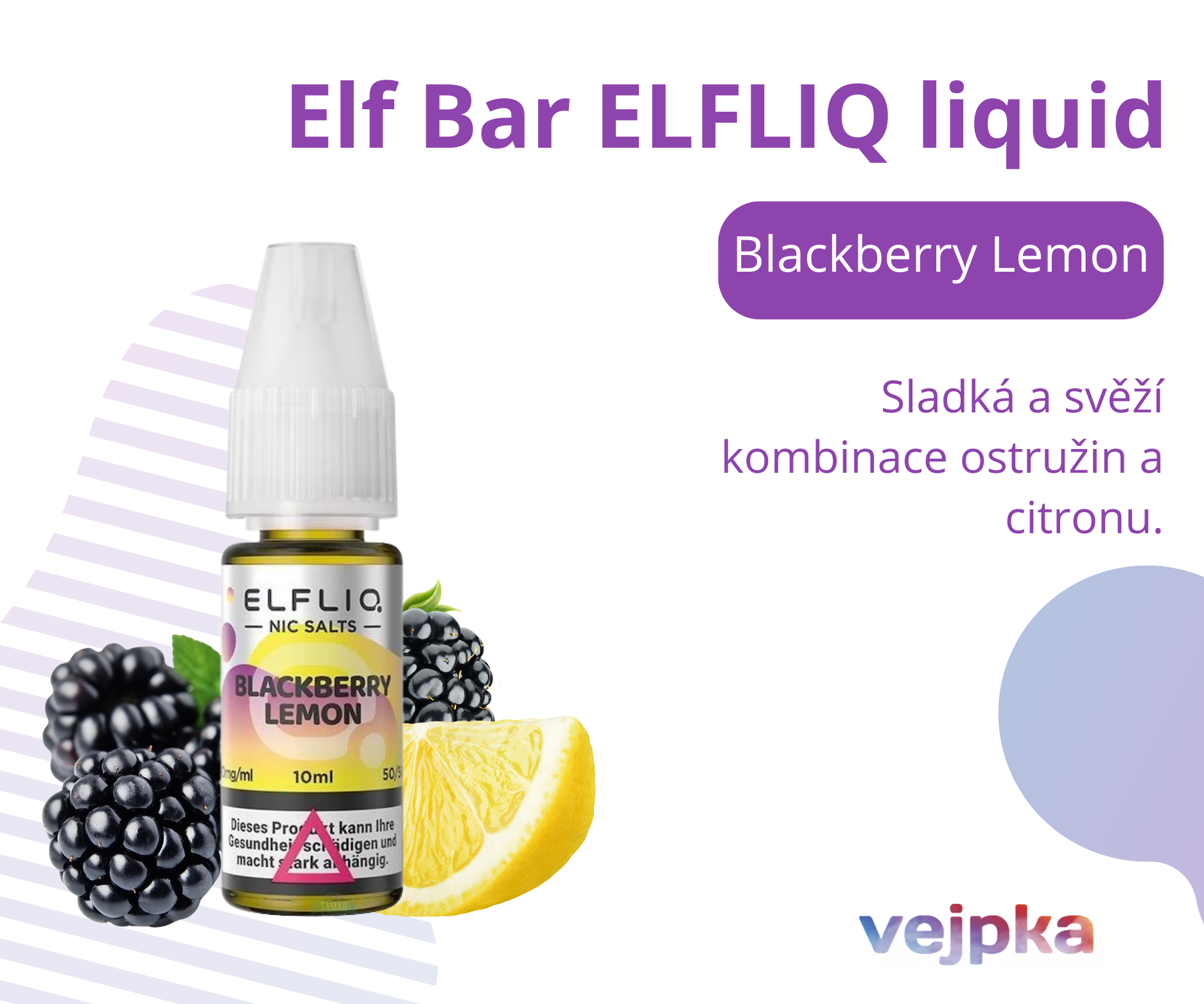 Elf Bar ELFLIQ - bLACKBERRY LEMON